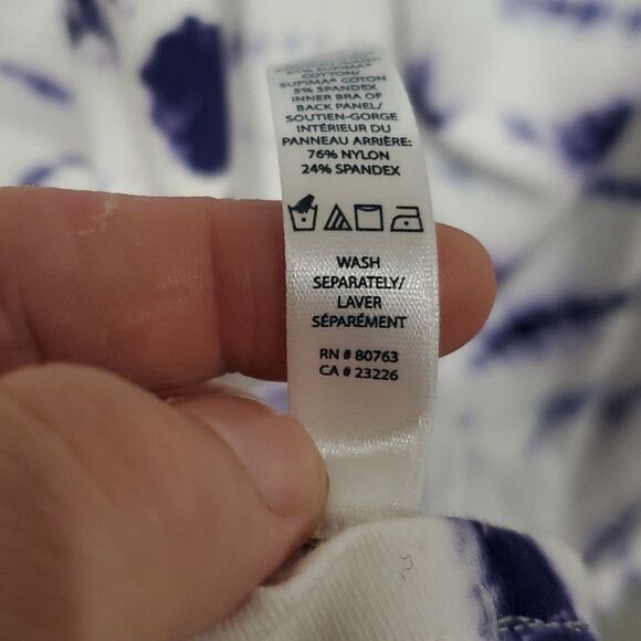 Victoria's Secret Supima Cotton Bra Tops Tie-Dye Halter Dress Size L - Picture 11 of 13